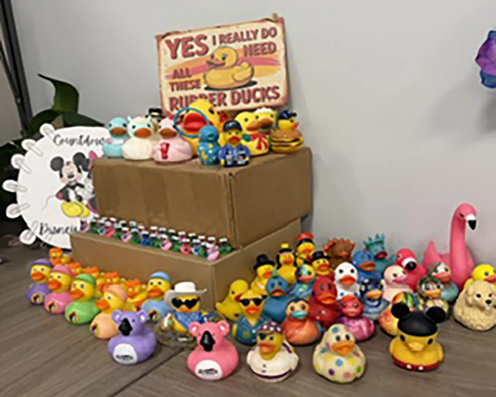 Donna's rubber duck collection
